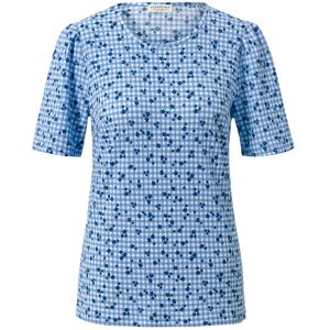 Tchibo - Blusenshirt mit Alloverprint - Damen - Gr. 34 - blau/kariert Tchibo - Blusenshirt mit Alloverprint - Damen - Gr. 34 - blau/kariert