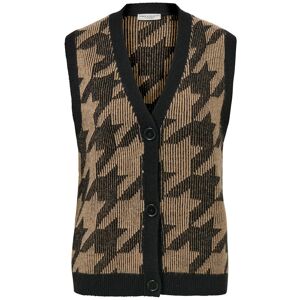 Tchibo - Strickgilet mit Hahnentritt-Jacquard - Damen - Gr. L - schwarz/jacquard Tchibo - Strickgilet mit Hahnentritt-Jacquard - Damen - Gr. L - schwarz/jacquard