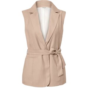 Tchibo - Weste mit Bindegürtel - Damen - Gr. 46 - beige Tchibo - Weste mit Bindegürtel - Damen - Gr. 46 - beige