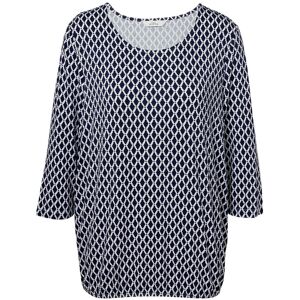 Tchibo - Bedrucktes Blusenshirt - Damen - Gr. S - dunkelblau/print Tchibo - Bedrucktes Blusenshirt - Damen - Gr. S - dunkelblau/print