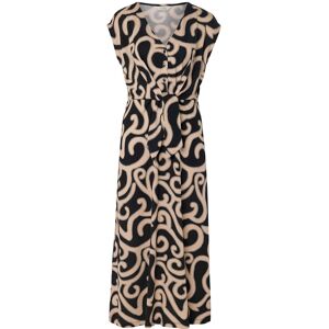 Tchibo - Jerseykleid mit Knoten - Damen - Gr. M - schwarz/geblümt Tchibo - Jerseykleid mit Knoten - Damen - Gr. M - schwarz/geblümt