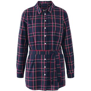 Tchibo - Karierte Longbluse aus Baumwoll-Flanell - Damen - Gr. 38 - dunkelblau/kariert Tchibo - Karierte Longbluse aus Baumwoll-Flanell - Damen - Gr. 38 - dunkelblau/kariert