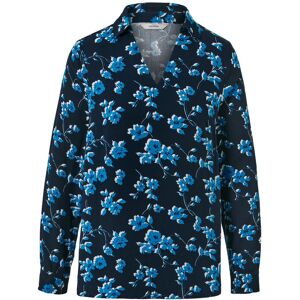 Tchibo - Bluse mit Alloverprint - Damen - Gr. 36 - dunkelblau Tchibo - Bluse mit Alloverprint - Damen - Gr. 36 - dunkelblau