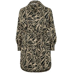 Tchibo - Longbluse aus Leinenmix - Damen - Gr. 46 - schwarz/print Tchibo - Longbluse aus Leinenmix - Damen - Gr. 46 - schwarz/print