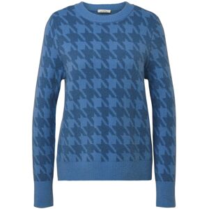 Tchibo - Strickpullover mit Hahnentritt-Jacquard - Damen - Gr. L - blau/jacquard Tchibo - Strickpullover mit Hahnentritt-Jacquard - Damen - Gr. L - blau/jacquard