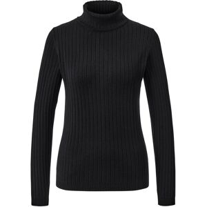Tchibo - Gerippter Rollkragenpullover - Damen - Gr. M - schwarz Tchibo - Gerippter Rollkragenpullover - Damen - Gr. M - schwarz
