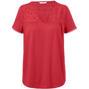 Tchibo - Shirt mit Stickerei - Damen - Gr. S - rot Tchibo - Shirt mit Stickerei - Damen - Gr. S - rot