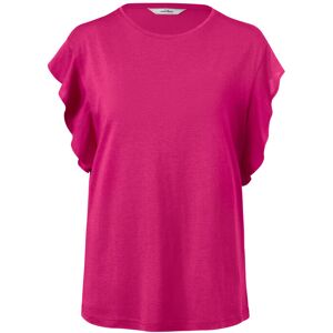 Tchibo - Shirt mit Volant - Damen - Gr. XL - pink Tchibo - Shirt mit Volant - Damen - Gr. XL - pink