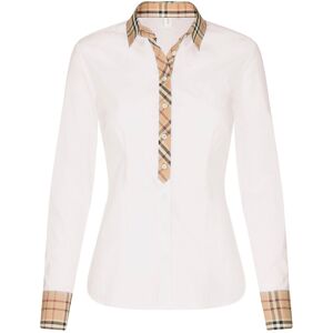 Seidensticker Popeline-Bluse mit Karodetail - Damen - Gr. 42 - weiss Seidensticker Popeline-Bluse mit Karodetail - Damen - Gr. 42 - weiss