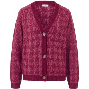 Tchibo - Grobstrick-Cardigan mit Hahnentritt-Jacquard - Damen - Gr. S - rot/jacquard Tchibo - Grobstrick-Cardigan mit Hahnentritt-Jacquard - Damen - Gr. S - rot/jacquard
