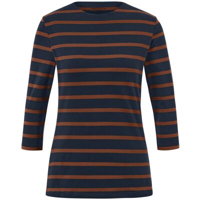 Tchibo - Shirt mit 3/4-Arm - Damen - Gr. S - dunkelblau/gestreift Tchibo - Shirt mit 3/4-Arm - Damen - Gr. S - dunkelblau/gestreift