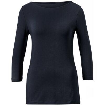 Tchibo - Shirt mit 3/4-Arm - Damen - Gr. S - dunkelblau Tchibo - Shirt mit 3/4-Arm - Damen - Gr. S - dunkelblau