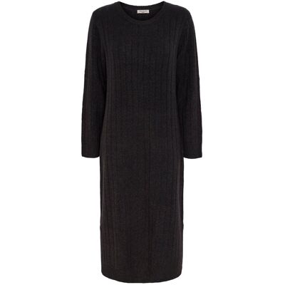 Tchibo - Geripptes Strickkleid - Damen - Gr. S - dunkelgrau Tchibo - Geripptes Strickkleid - Damen - Gr. S - dunkelgrau