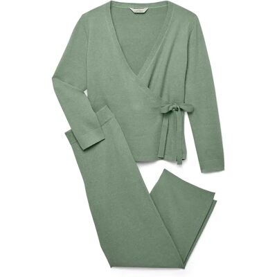 Tchibo - Feinstrick-Hausanzug - Damen - Gr. XL - grün Tchibo - Feinstrick-Hausanzug - Damen - Gr. XL - grün