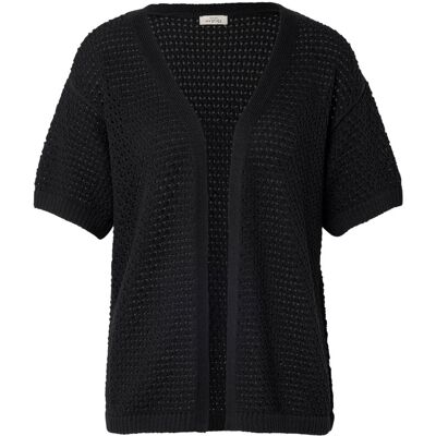 Tchibo - Offener Cardigan in Pointellestrick - Damen - Gr. M - schwarz Tchibo - Offener Cardigan in Pointellestrick - Damen - Gr. M - schwarz