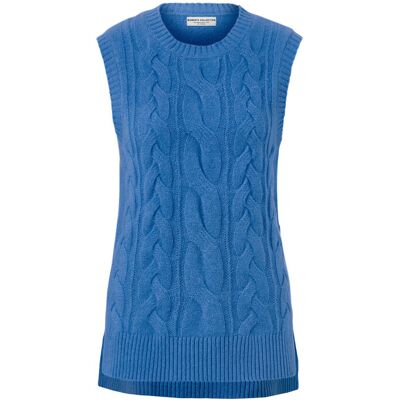 Tchibo - Strick-Pullunder mit Zopfmuster - Damen - Gr. S - hellblau Tchibo - Strick-Pullunder mit Zopfmuster - Damen - Gr. S - hellblau
