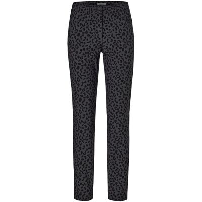 Tchibo - Bedruckte Bengalin-Hose - Damen - Gr. 44 - dunkelgrau/print Tchibo - Bedruckte Bengalin-Hose - Damen - Gr. 44 - dunkelgrau/print
