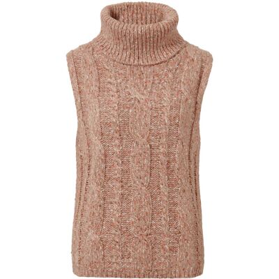 Tchibo - Strickpullunder mit Zopfmuster - Damen - Gr. L - braun Tchibo - Strickpullunder mit Zopfmuster - Damen - Gr. L - braun