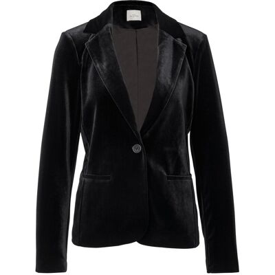 Tchibo - Blazer aus Stretch-Samt - Damen - Gr. 40 - schwarz Tchibo - Blazer aus Stretch-Samt - Damen - Gr. 40 - schwarz