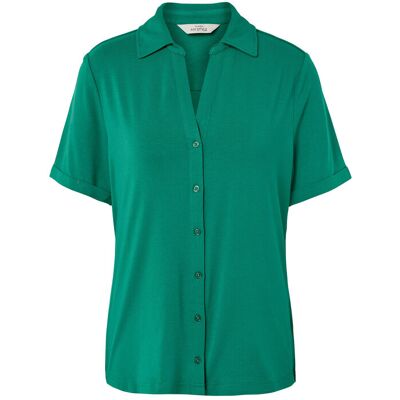 Tchibo - Blusenshirt mit Knopfleiste - Damen - Gr. L - smaragdgrün Tchibo - Blusenshirt mit Knopfleiste - Damen - Gr. L - smaragdgrün