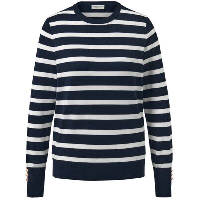 Tchibo - Gestreifter Feinstrickpullover - Damen - Gr. S - dunkelblau/gestreift Tchibo - Gestreifter Feinstrickpullover - Damen - Gr. S - dunkelblau/gestreift