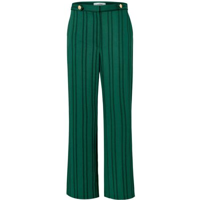 Tchibo - Gestreifte Hose - Damen - Gr. 36 - grün/gestreift Tchibo - Gestreifte Hose - Damen - Gr. 36 - grün/gestreift