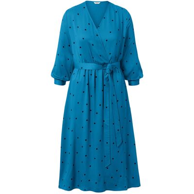 Tchibo - Gepunktetes Webkleid - Damen - Gr. 46 - dunkelblau/gepunktet Tchibo - Gepunktetes Webkleid - Damen - Gr. 46 - dunkelblau/gepunktet