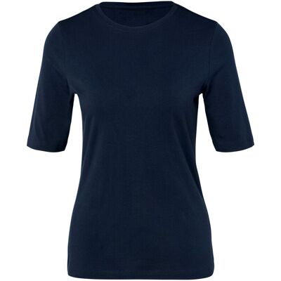 Tchibo - Basic Halbarmshirt - Damen - Gr. M - dunkelblau Tchibo - Basic Halbarmshirt - Damen - Gr. M - dunkelblau