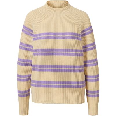 Tchibo - Gestreifter Strickpullover - Damen - Gr. L - lila/gestreift Tchibo - Gestreifter Strickpullover - Damen - Gr. L - lila/gestreift