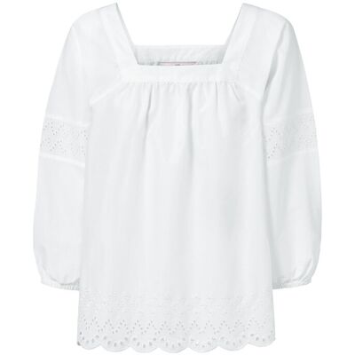Tchibo - Bluse mit Stickerei - Damen - Gr. 46 - weiss Tchibo - Bluse mit Stickerei - Damen - Gr. 46 - weiss