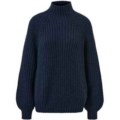 Tchibo - Strickpullover mit Stehkragen - Damen - Gr. M - dunkelblau Tchibo - Strickpullover mit Stehkragen - Damen - Gr. M - dunkelblau