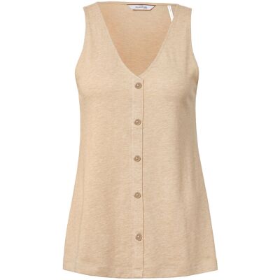 Tchibo - Top mit Knopfleiste - Damen - Gr. XL - beige Tchibo - Top mit Knopfleiste - Damen - Gr. XL - beige