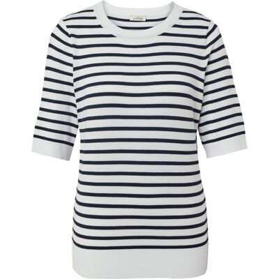 Tchibo - Gestreifter Feinstrickpullover - Damen - Gr. S - weiss/gestreift Tchibo - Gestreifter Feinstrickpullover - Damen - Gr. S - weiss/gestreift