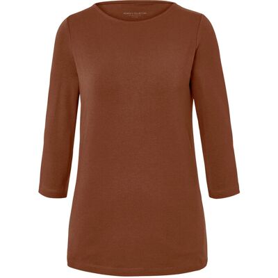 Tchibo - Shirt mit 3/4-Arm - Damen - Gr. S - cognac Tchibo - Shirt mit 3/4-Arm - Damen - Gr. S - cognac