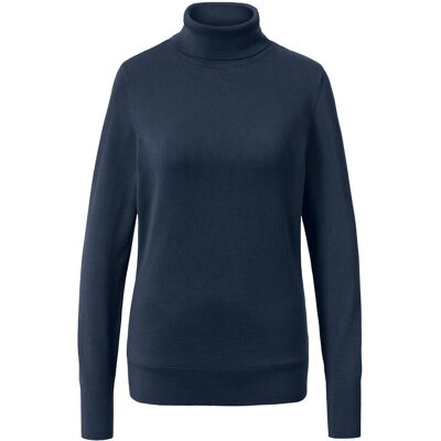 Tchibo - Feinstrick-Rollkragenpullover - Damen - Gr. XXL - dunkelblau Tchibo - Feinstrick-Rollkragenpullover - Damen - Gr. XXL - dunkelblau