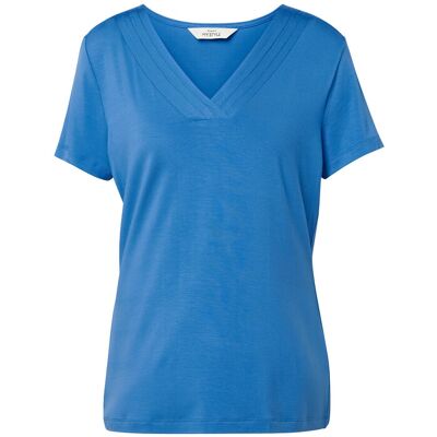 Tchibo - Shirt mit Faltendetail - Damen - Gr. M - blau Tchibo - Shirt mit Faltendetail - Damen - Gr. M - blau