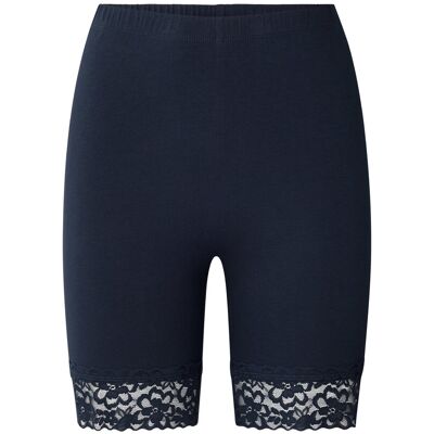 Tchibo - Radlershorts mit Spitzenborte - Damen - Gr. S - dunkelblau Tchibo - Radlershorts mit Spitzenborte - Damen - Gr. S - dunkelblau
