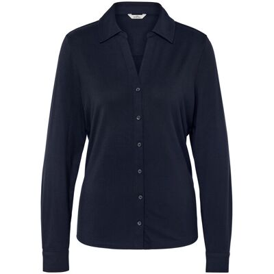 Tchibo - Blusenshirt mit Knopfleiste - Damen - Gr. S - dunkelblau Tchibo - Blusenshirt mit Knopfleiste - Damen - Gr. S - dunkelblau