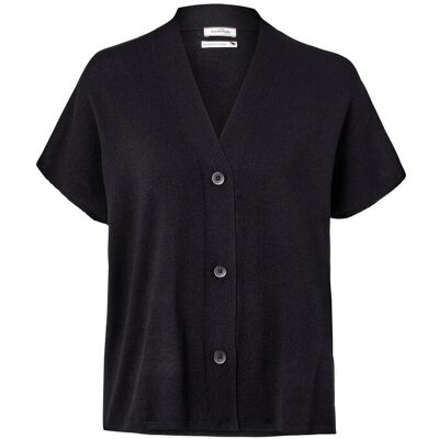 Tchibo - Kurzärmeliger Cardigan - Damen - Gr. S - schwarz Tchibo - Kurzärmeliger Cardigan - Damen - Gr. S - schwarz