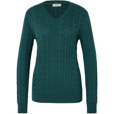 Tchibo - Zopfstrickpullover - Damen - Gr. XL - petrol Tchibo - Zopfstrickpullover - Damen - Gr. XL - petrol