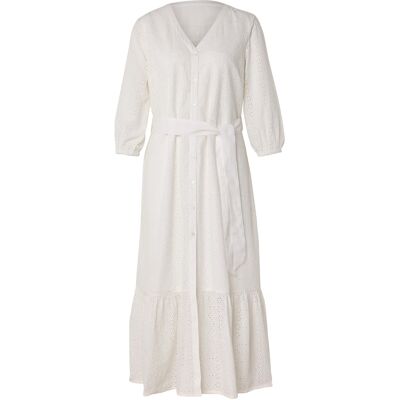 Tchibo - Blusenkleid mit Lochstickerei - Damen - Gr. 44 - weiss Tchibo - Blusenkleid mit Lochstickerei - Damen - Gr. 44 - weiss