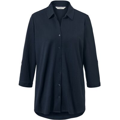 Tchibo - Piqué-Jerseybluse - Damen - Gr. 36 - dunkelblau Tchibo - Piqué-Jerseybluse - Damen - Gr. 36 - dunkelblau