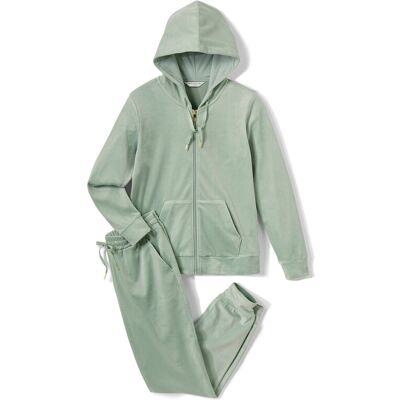 Tchibo - Nicki-Hausanzug - Damen - Gr. XL - grün Tchibo - Nicki-Hausanzug - Damen - Gr. XL - grün