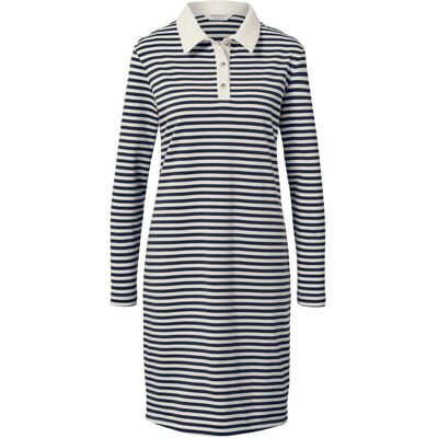 Tchibo - Gestreiftes Sweatkleid mit Polokragen - Damen - Gr. L - dunkelblau/gestreift Tchibo - Gestreiftes Sweatkleid mit Polokragen - Damen - Gr. L - dunkelblau/gestreift