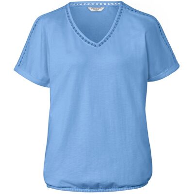 Tchibo - Blusenshirt mit Crochet-Tape - Damen - Gr. M - hellblau Tchibo - Blusenshirt mit Crochet-Tape - Damen - Gr. M - hellblau