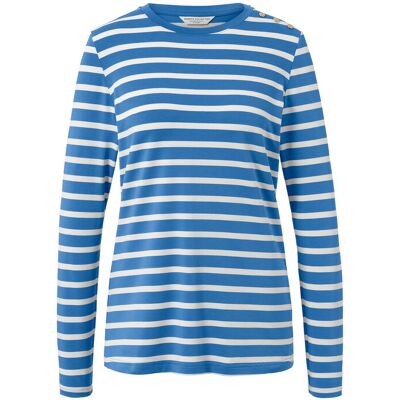 Tchibo - Gestreiftes Langarmshirt - Damen - Gr. S - weiss/gestreift Tchibo - Gestreiftes Langarmshirt - Damen - Gr. S - weiss/gestreift