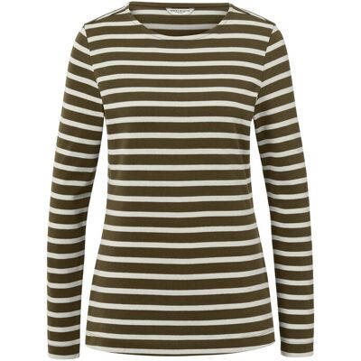 Tchibo - Gestreiftes Langarmshirt - Damen - Gr. S - creme/gestreift Tchibo - Gestreiftes Langarmshirt - Damen - Gr. S - creme/gestreift