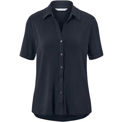 Tchibo - Blusenshirt mit Knopfleiste - Damen - Gr. S - dunkelblau Tchibo - Blusenshirt mit Knopfleiste - Damen - Gr. S - dunkelblau
