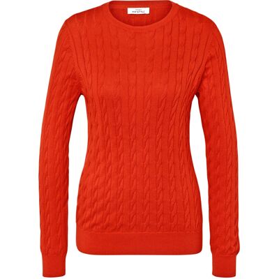 Tchibo - Zopfstrickpullover - Damen - Gr. L - orange Tchibo - Zopfstrickpullover - Damen - Gr. L - orange