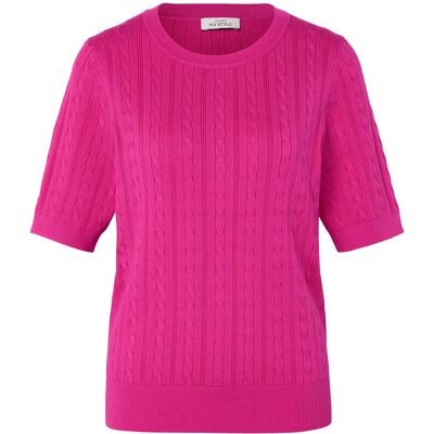 Tchibo - Feinstrickpullover mit Zopfmuster - Damen - Gr. S - pink Tchibo - Feinstrickpullover mit Zopfmuster - Damen - Gr. S - pink